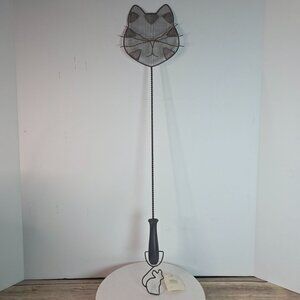 Tender Heart Treasures Vintage Cat Head Fly Swatter With Mouse Handle